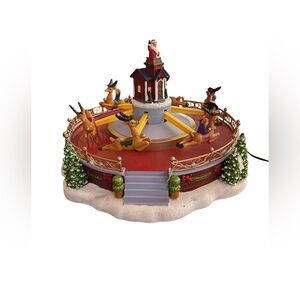 St Nicholas Square Village ~ Amusement Park Reindeer Ride ~ 2021 Music Motion